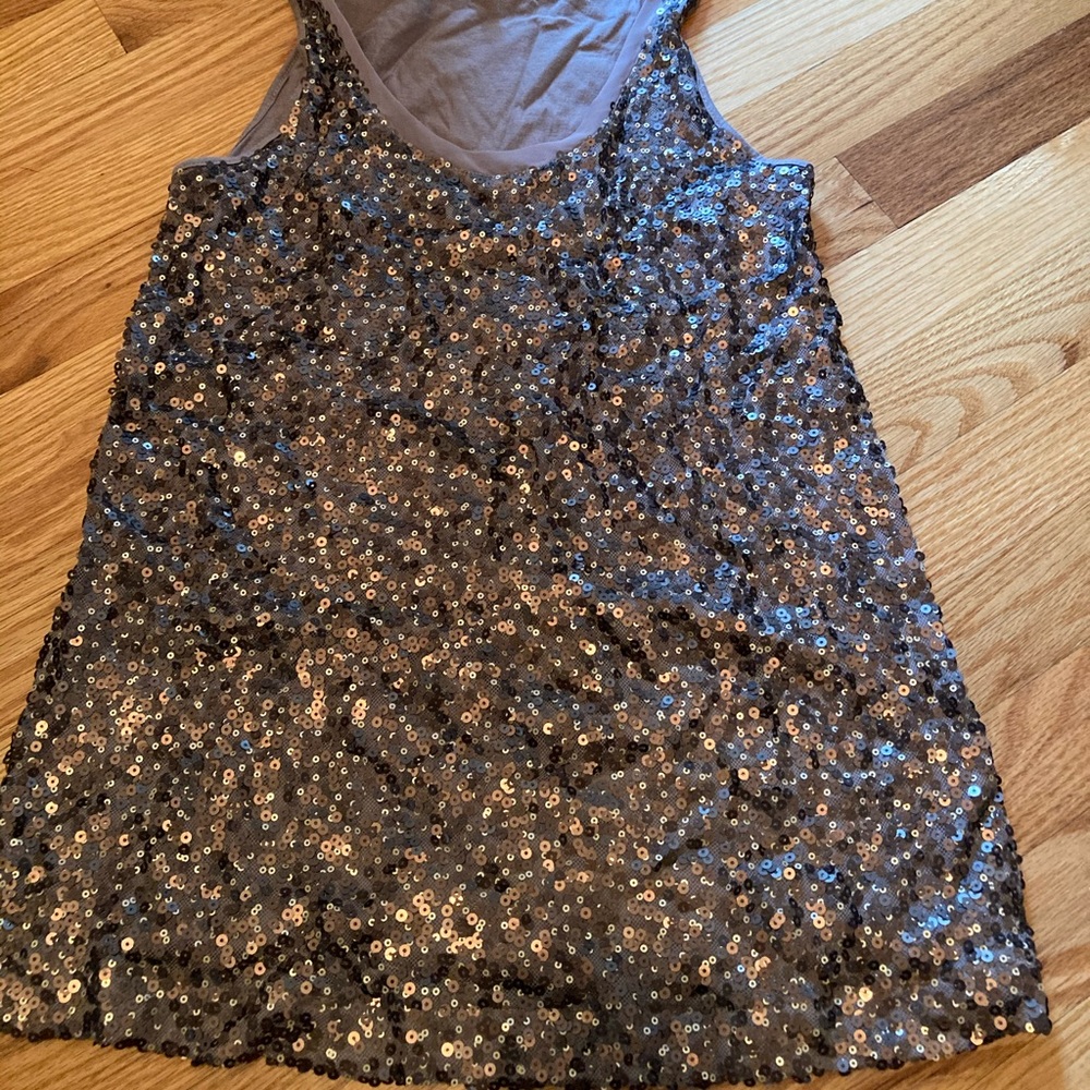 Express sequin bronze tank